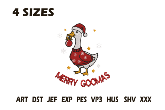 Review: Merry Goomas Goose Embroidery Design